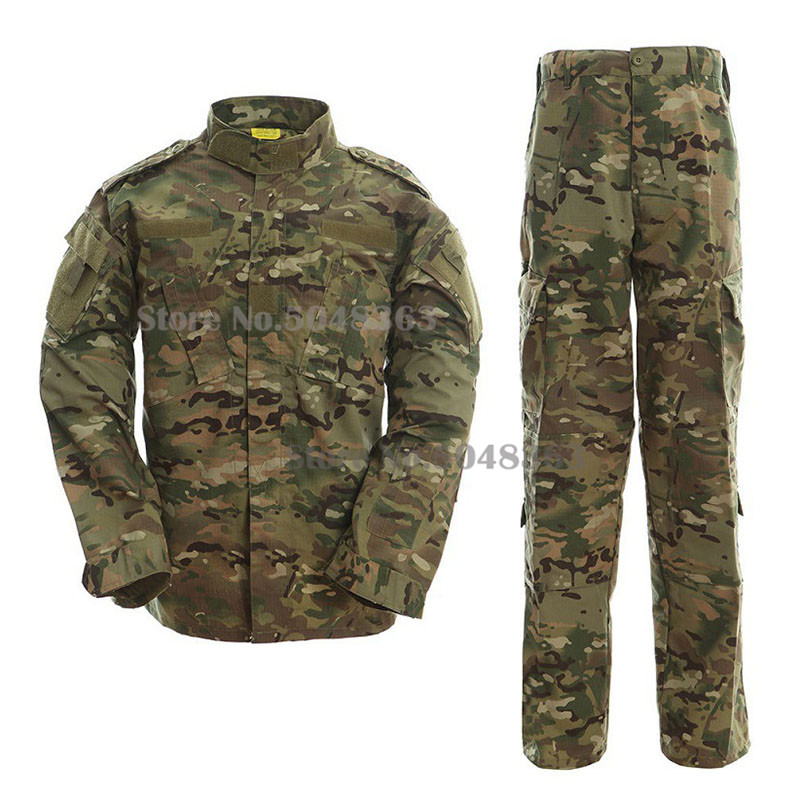 Tactical Uniform Outdoor Camouflage Airsoft Jacket Clothes Combat BDU Camo Hunting Suit Training Jacket and Pants