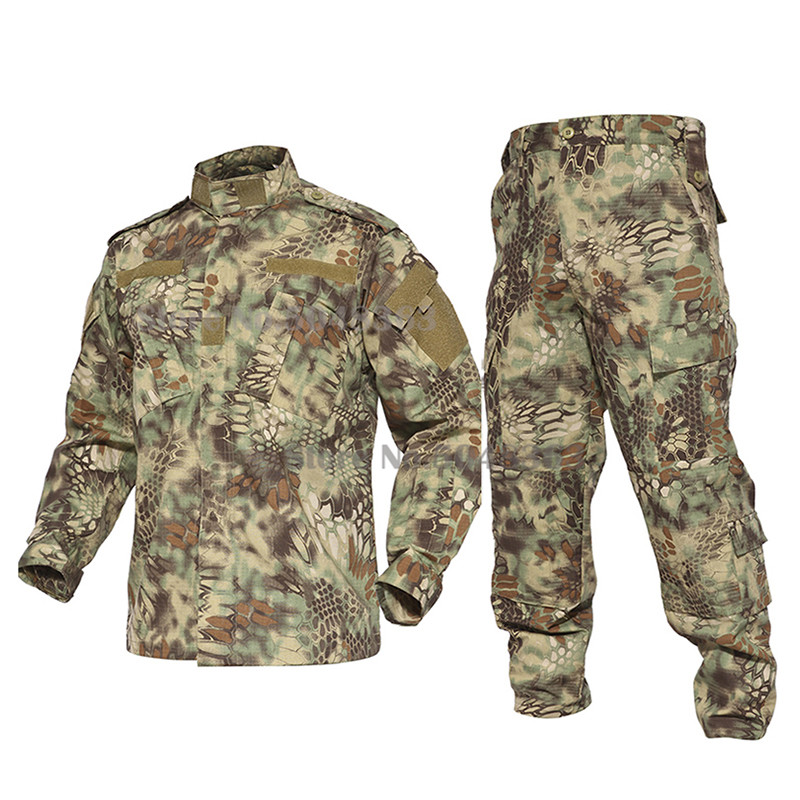 Tactical Uniform Outdoor Camouflage Airsoft Jacket Clothes Combat BDU Camo Hunting Suit Training Jacket and Pants