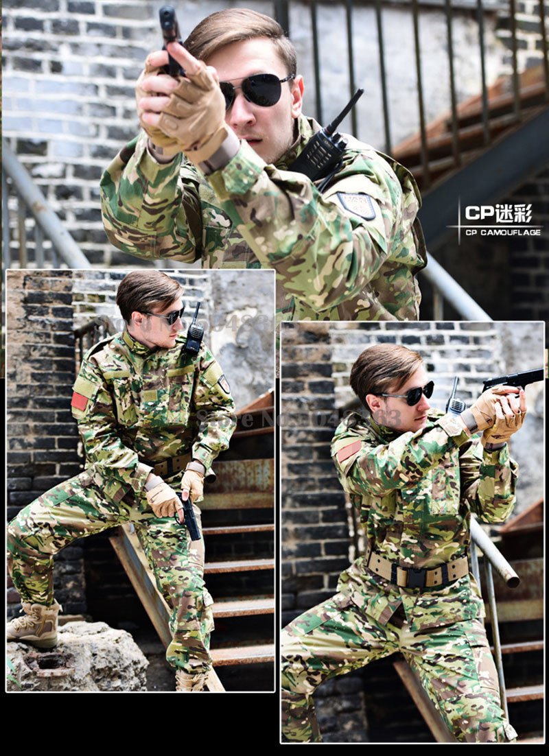 Tactical Uniform Outdoor Camouflage Airsoft Jacket Clothes Combat BDU Camo Hunting Suit Training Jacket and Pants
