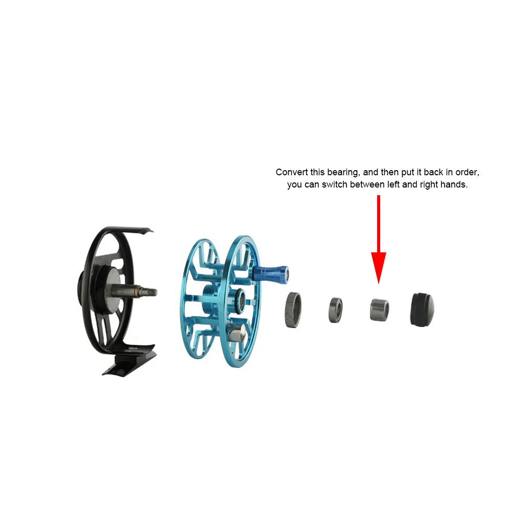 HERCULES Fly Fishing Reel CNC-machined Aluminum Alloy Body for Trout Bass 3/4 5/6 Fly Reels Fishing Tackle