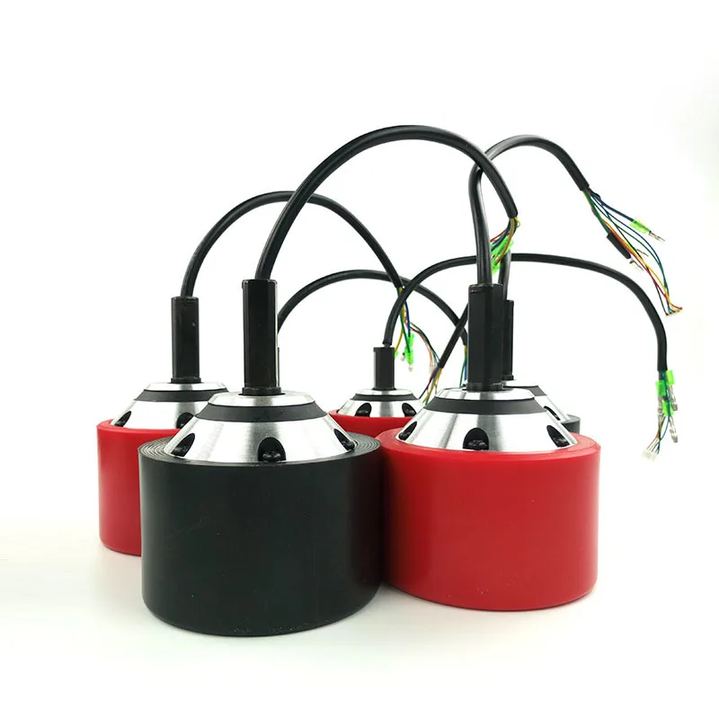 1PC 70mm 83mm 90mm Electric Skateboard Hub Motor Black or Red PU Cover for Single Drive or Dual Drive Electrical longboard