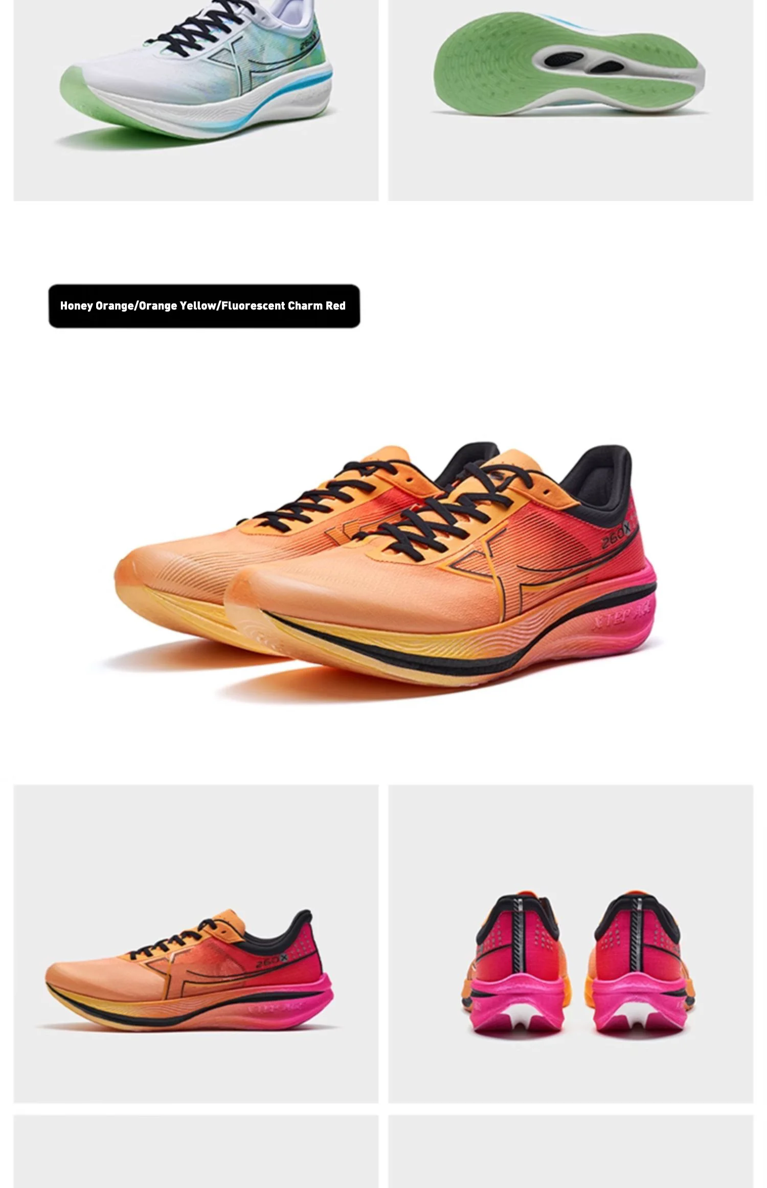 Xtep 260X Running Shoes For Men  Spring Non-Slip Men's Sports Shoes Rebound Cushion Breathable Ourdoor Sneakers 976119110053