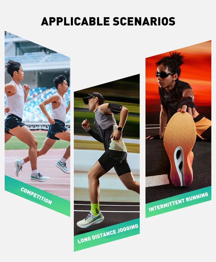 Xtep 260X Running Shoes For Men  Spring Non-Slip Men's Sports Shoes Rebound Cushion Breathable Ourdoor Sneakers 976119110053