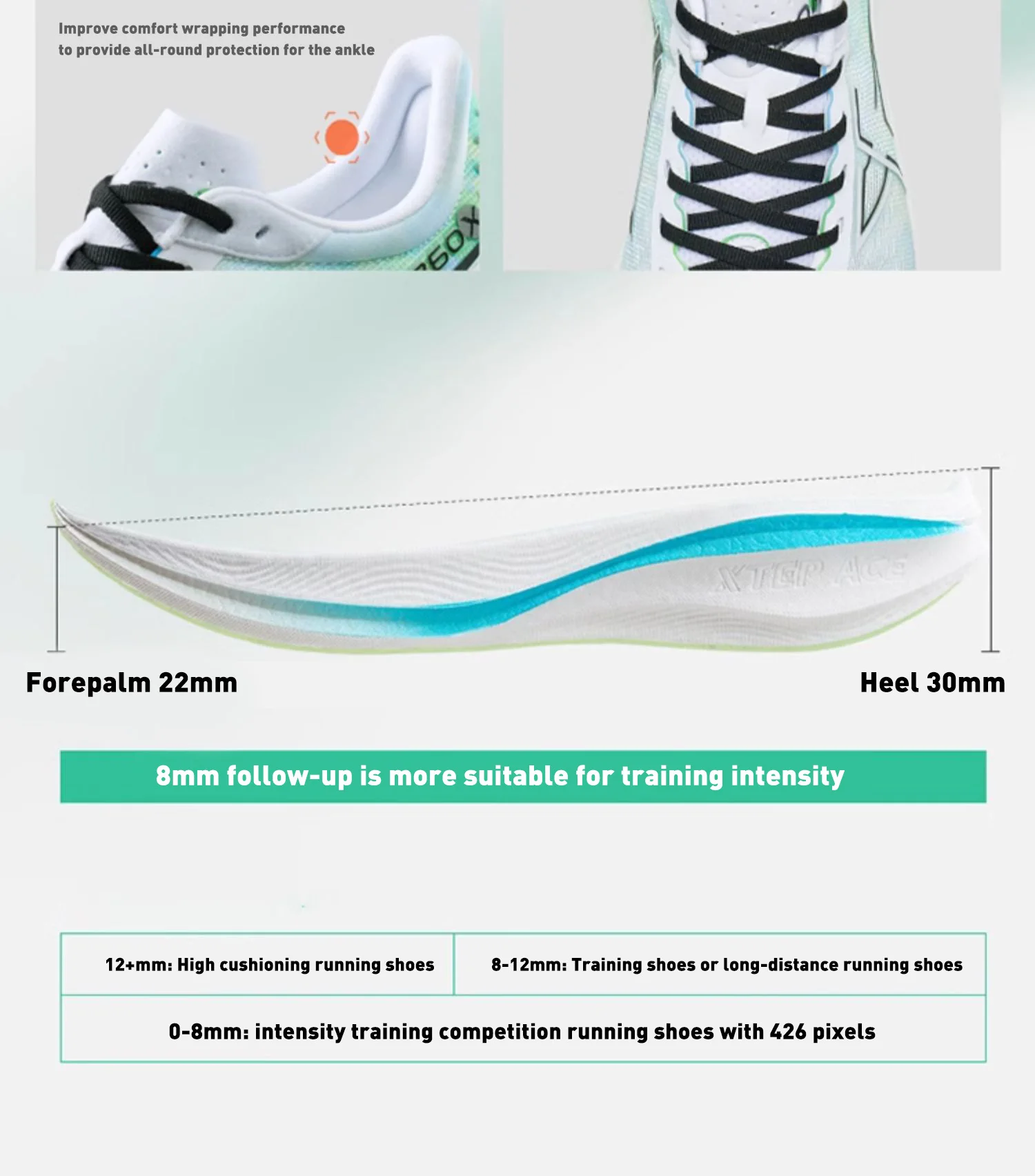 Xtep 260X Running Shoes For Men  Spring Non-Slip Men's Sports Shoes Rebound Cushion Breathable Ourdoor Sneakers 976119110053