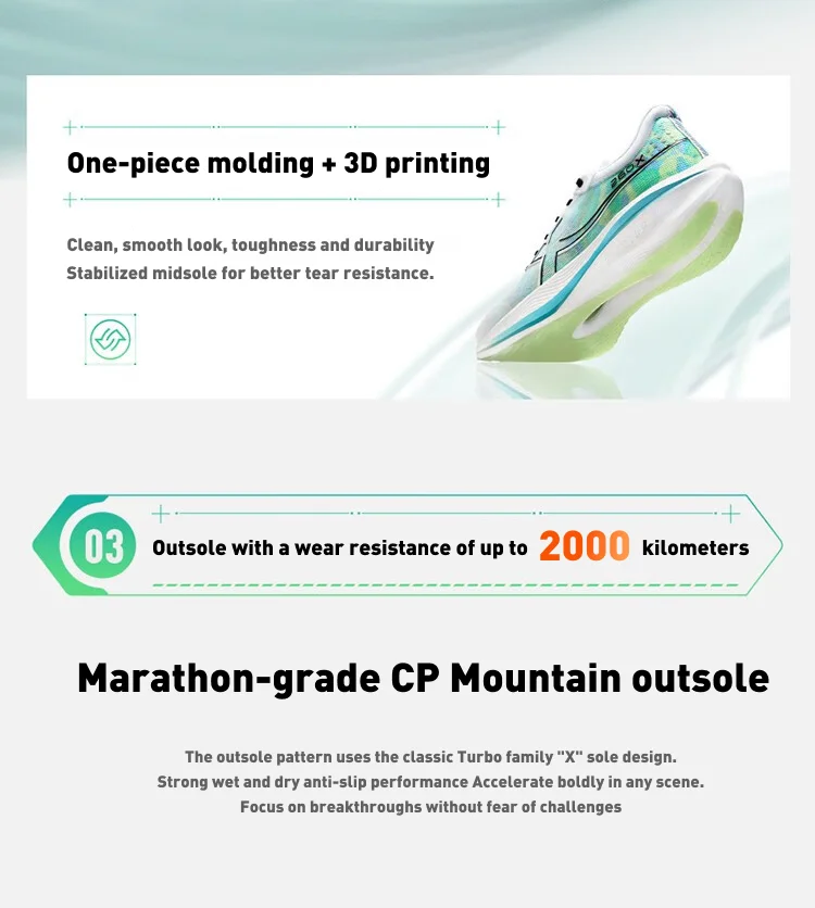 Xtep 260X Running Shoes For Men  Spring Non-Slip Men's Sports Shoes Rebound Cushion Breathable Ourdoor Sneakers 976119110053