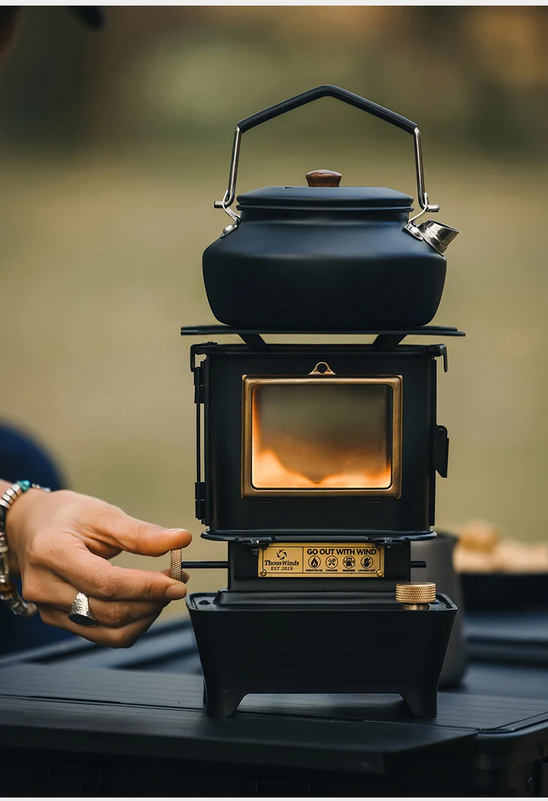 Thous Winds Firedance Oil Lamp Stove Portable Outdoor Camping Lantern Emotion Retro Lights for Picnic Backpack Camping Supplies
