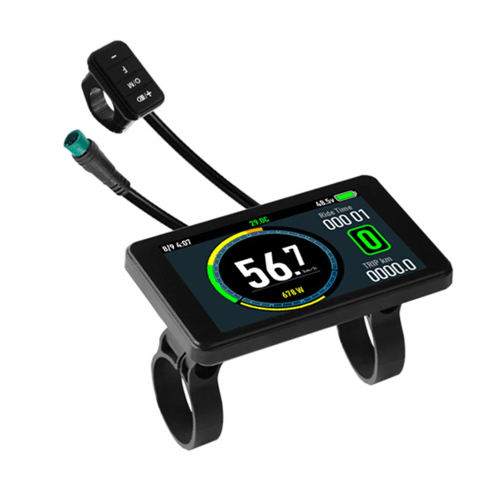 Stay Informed While Riding with For 24V7For 2V EBike T8 Colorful LCD Display for For 2 5S KDS Bafang v5 For 2 KT Protocol