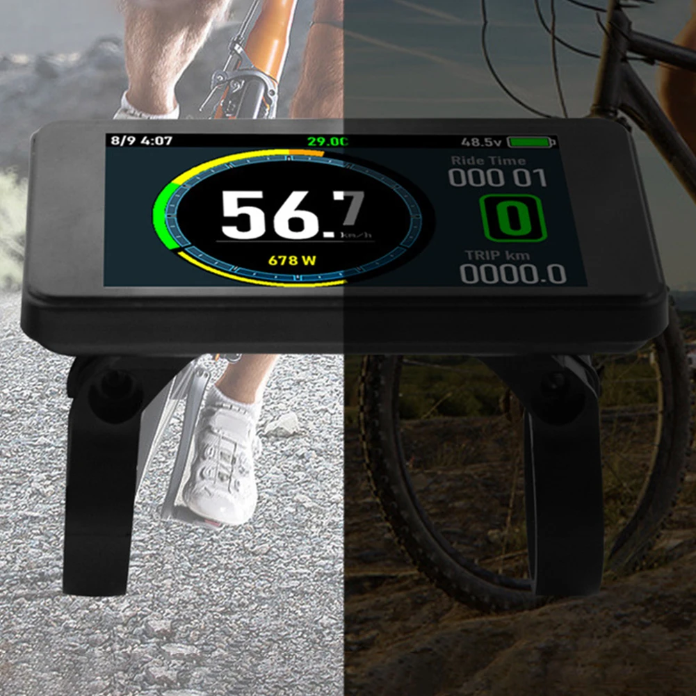 Stay Informed While Riding with For 24V7For 2V EBike T8 Colorful LCD Display for For 2 5S KDS Bafang v5 For 2 KT Protocol