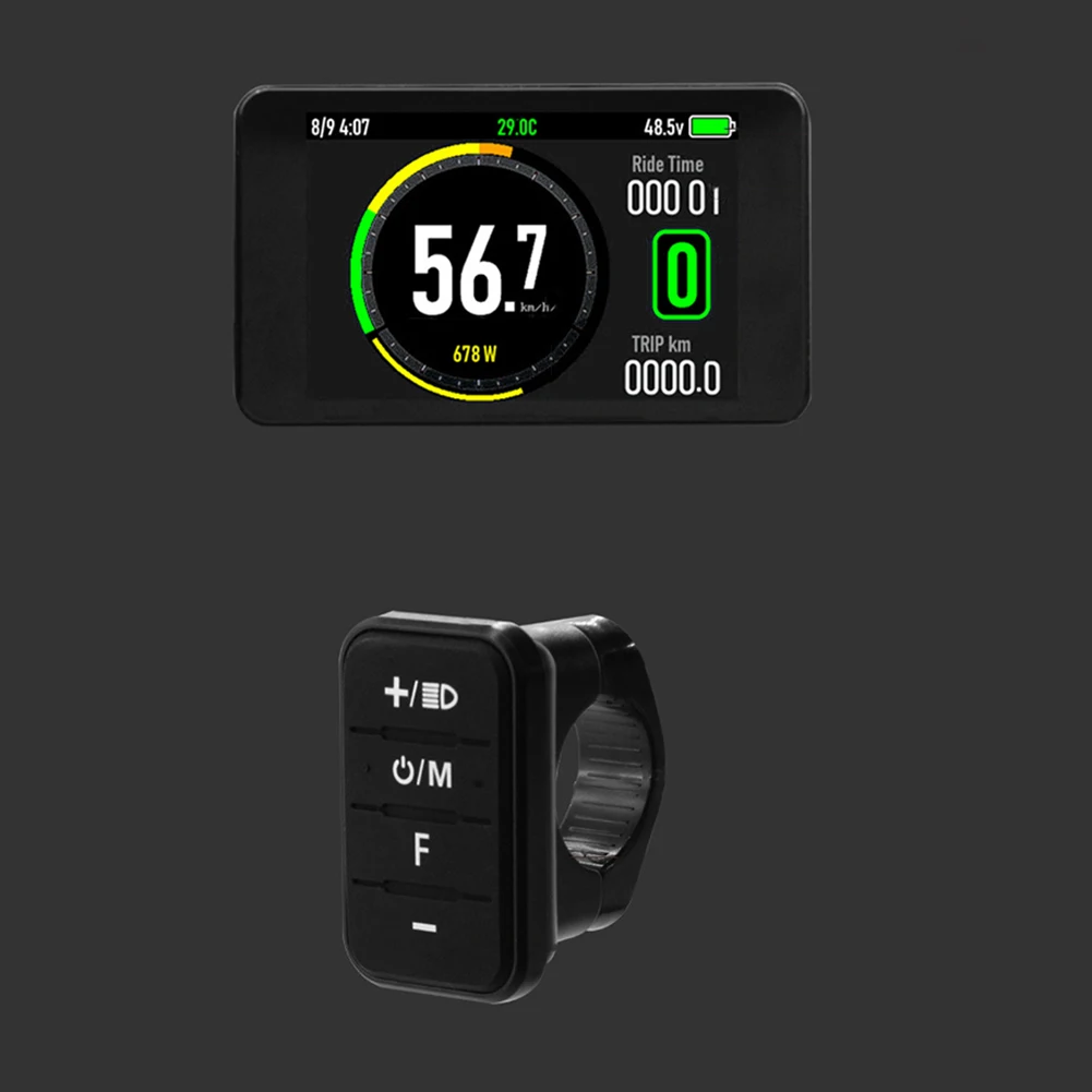 Stay Informed While Riding with For 24V7For 2V EBike T8 Colorful LCD Display for For 2 5S KDS Bafang v5 For 2 KT Protocol