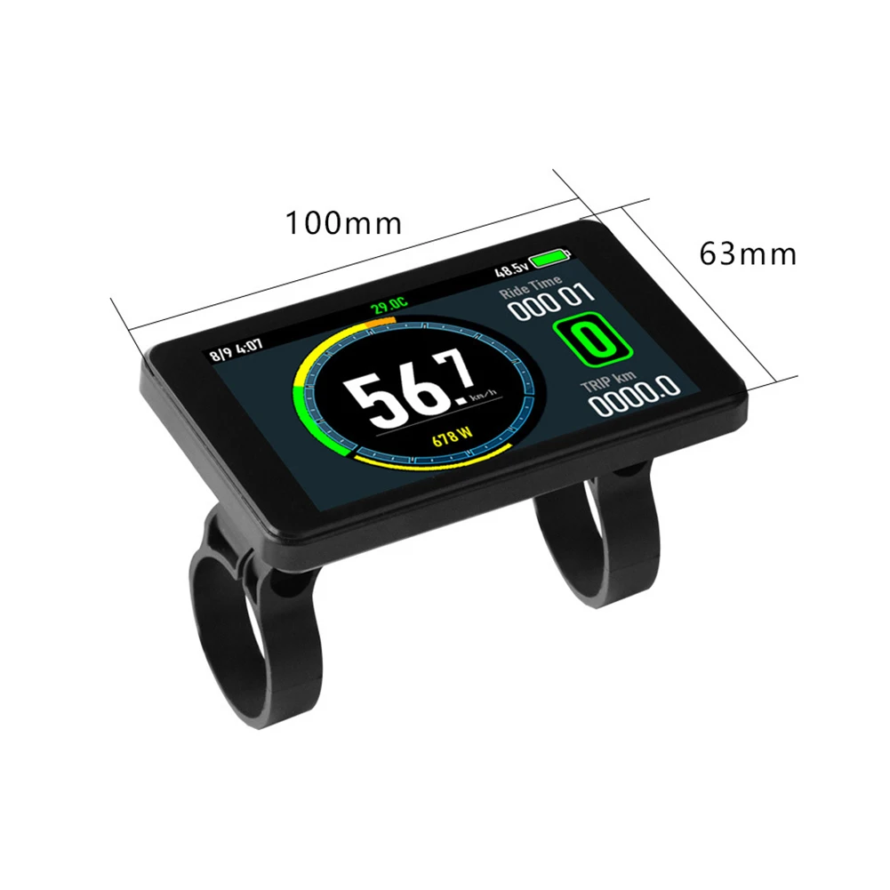 Stay Informed While Riding with For 24V7For 2V EBike T8 Colorful LCD Display for For 2 5S KDS Bafang v5 For 2 KT Protocol