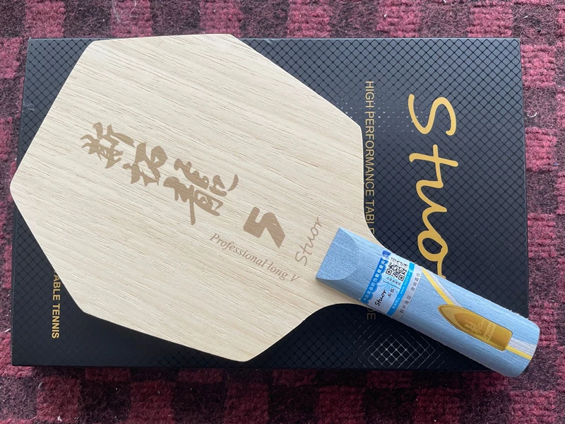 Original Stuor Long 5 Hexagonal Table Tennis Racket Hexagonal Blades ZLC Carbon Fiber Built-in Professional Ping Pong Paddle
