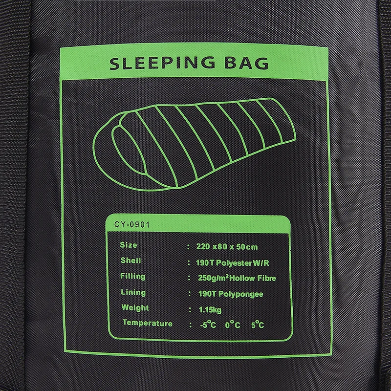 Jungle King CY0901 Thickening Fill Four Holes Cotton Sleeping Bags Fit for Winter Thermal 4 Kinds of Thickness Camping Travel