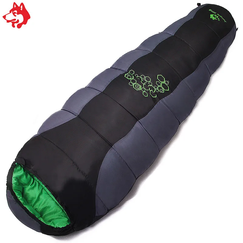 Jungle King CY0901 Thickening Fill Four Holes Cotton Sleeping Bags Fit for Winter Thermal 4 Kinds of Thickness Camping Travel