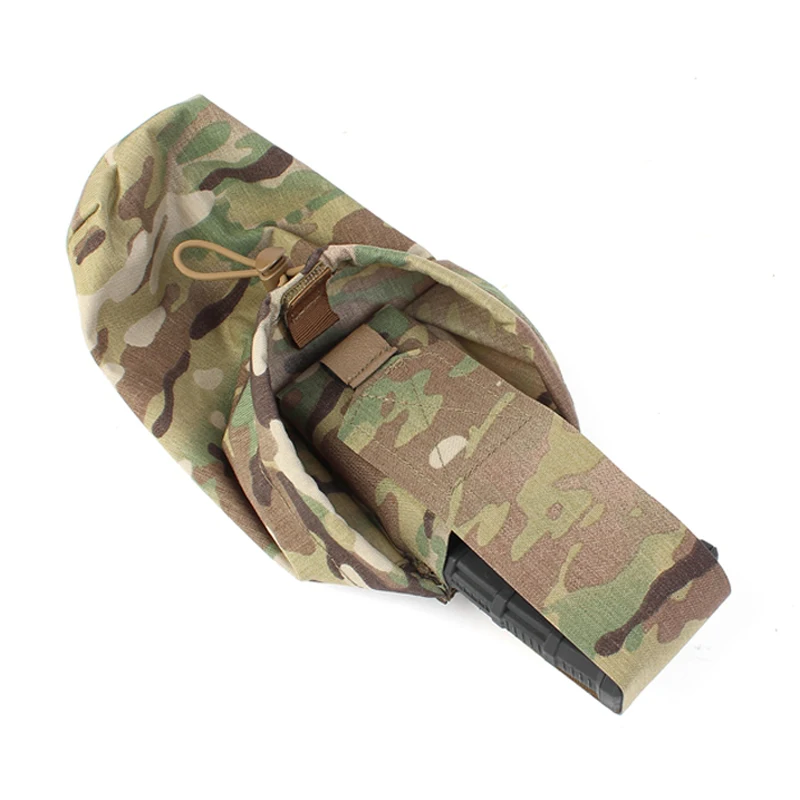 Outdoor Tactical Waist MOLLE Dump Pouch Single 5.56 Quick Pull Combined Recycling Bag for Belt