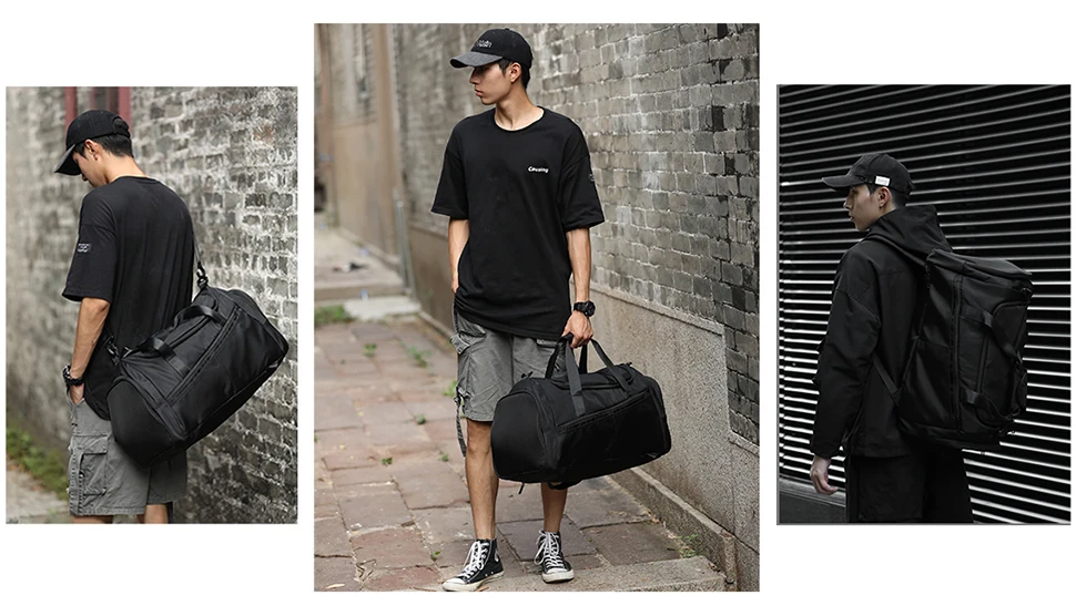 Likros Sports Gym Bag Travel Duffel Bag with Shoes Compartment for Men Women 40L Lightweight Foldable Duffel Bag Workout Bag