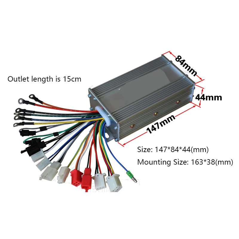 Electric Wheelbarrow Kit 24V/36V/48V 250W/350W/400W/500W Brushless Controller Brake Thumb Throttle Reverse for Wheelbarrow