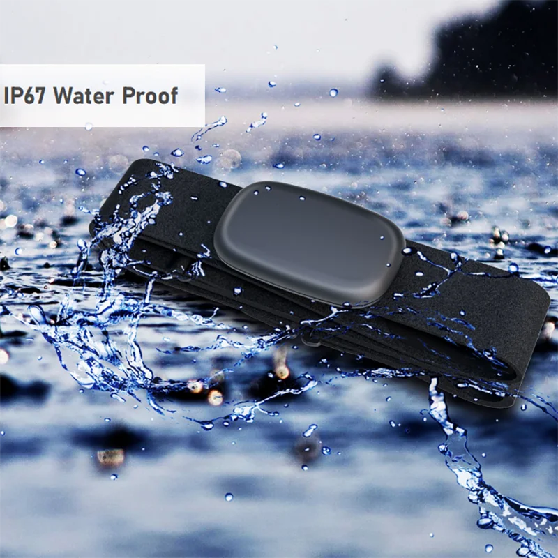 FITCENT 5.3Khz Heart Rate Monitor Chest Strap Bluetooth ANT+ HR Sensor for Peloton Garmin Watch Polar Wahoo Fitness DDP Yoga