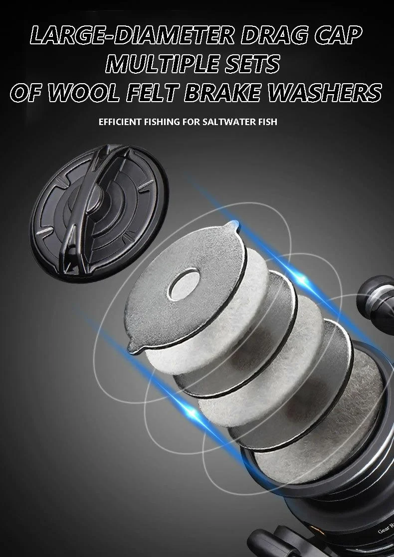 Mavllos LY Bass Spinning Fishing Reel 6.2:1 Ratio 11kg Max Drag 2000-5000 Size Lightweight Saltwater Trout Fishing Reel