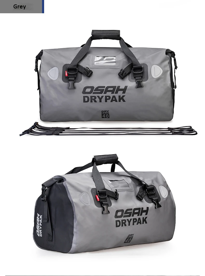 Waterproof Motorcycle Rear Tail Bag Travel Dry Bag OSAH DRYPAK Moto 40/60Liter Motorbike Luggage Backpack Motorcycle Seat Bag