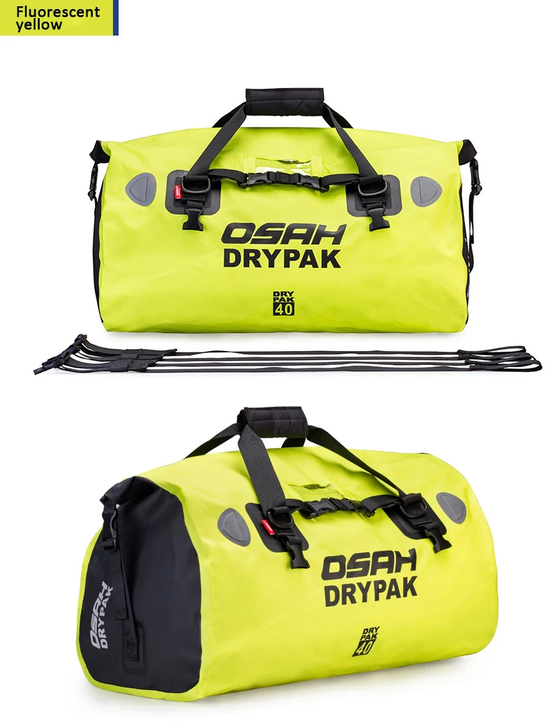 Waterproof Motorcycle Rear Tail Bag Travel Dry Bag OSAH DRYPAK Moto 40/60Liter Motorbike Luggage Backpack Motorcycle Seat Bag