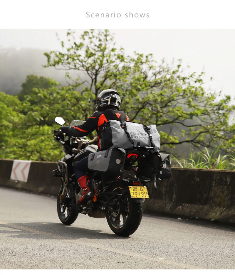 Waterproof Motorcycle Rear Tail Bag Travel Dry Bag OSAH DRYPAK Moto 40/60Liter Motorbike Luggage Backpack Motorcycle Seat Bag