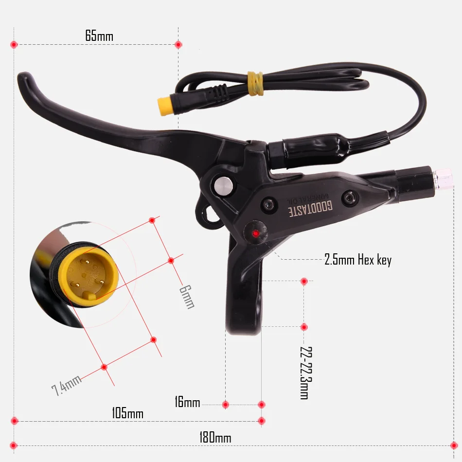 GT0307N MTB Electric Tricycle ATV Left Right Rotor Disc Power Off Hydraulic Double Brake Three Links One Through Two Custom Made