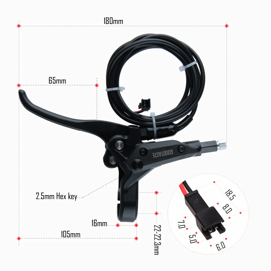 GT0307N MTB Electric Tricycle ATV Left Right Rotor Disc Power Off Hydraulic Double Brake Three Links One Through Two Custom Made
