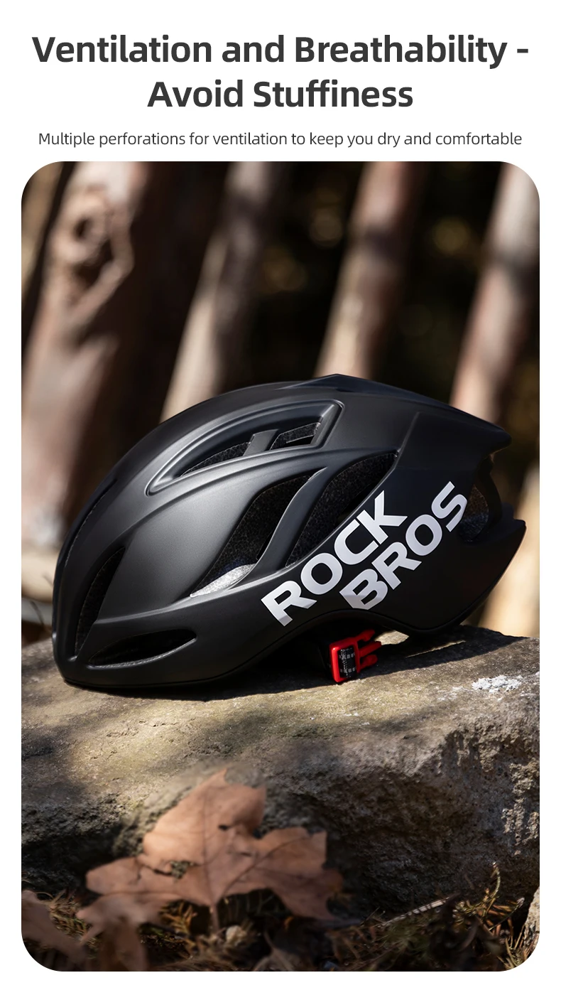 ROCKBROS Cycling Helmet Integrally-molded Helmet 58-62cm Ultralight Outdoor Sports Safe Ride Race Casco Ciclismo MTB Bike Helmet