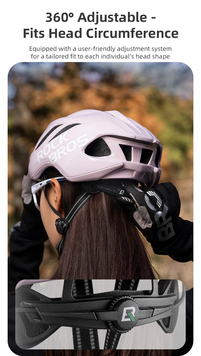 ROCKBROS Cycling Helmet Integrally-molded Helmet 58-62cm Ultralight Outdoor Sports Safe Ride Race Casco Ciclismo MTB Bike Helmet