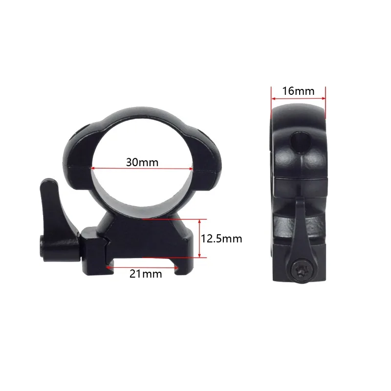 Quick Release 2Pcs 25.4mm 30mm Rings Diameter QD Hunting Scope Ring Level Durable And Firm Universal Picatinny Mount Accessories