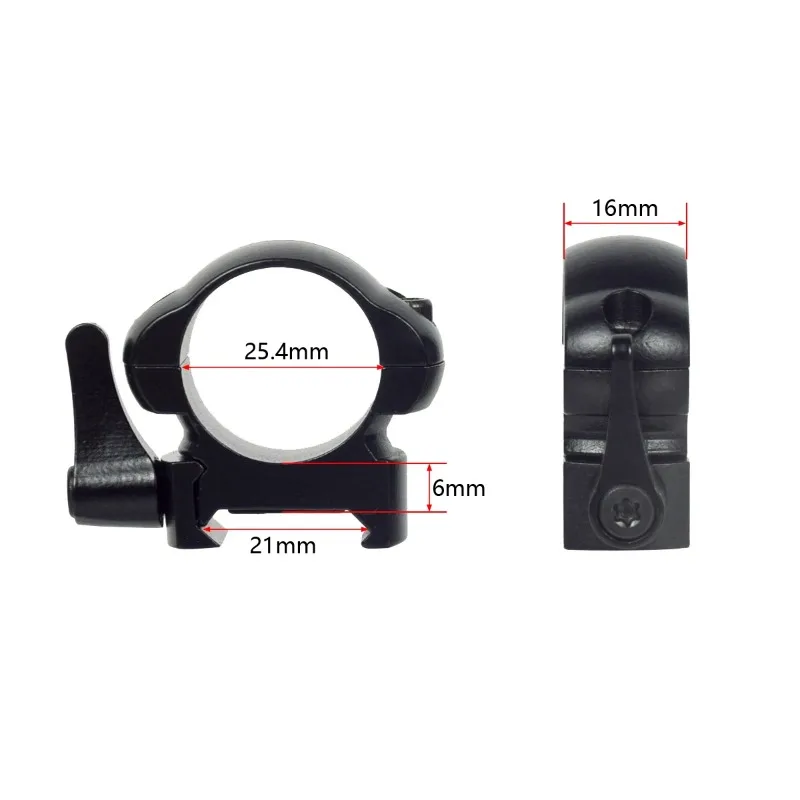 Quick Release 2Pcs 25.4mm 30mm Rings Diameter QD Hunting Scope Ring Level Durable And Firm Universal Picatinny Mount Accessories
