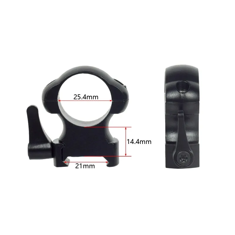 Quick Release 2Pcs 25.4mm 30mm Rings Diameter QD Hunting Scope Ring Level Durable And Firm Universal Picatinny Mount Accessories