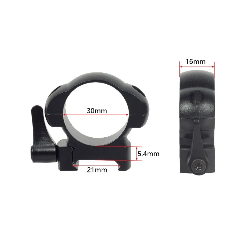 Quick Release 2Pcs 25.4mm 30mm Rings Diameter QD Hunting Scope Ring Level Durable And Firm Universal Picatinny Mount Accessories