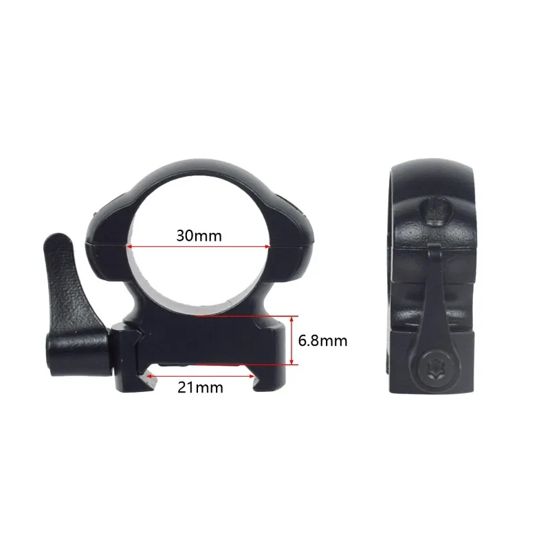 Quick Release 2Pcs 25.4mm 30mm Rings Diameter QD Hunting Scope Ring Level Durable And Firm Universal Picatinny Mount Accessories
