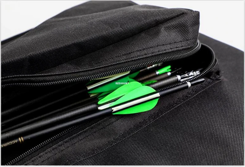 95CM/100CM/115CM Tactical Bow Bag Hunting Bow Case Soft Bow Case Compound Bow Carry Bag with Arrow Pocket Bow Storage Bag