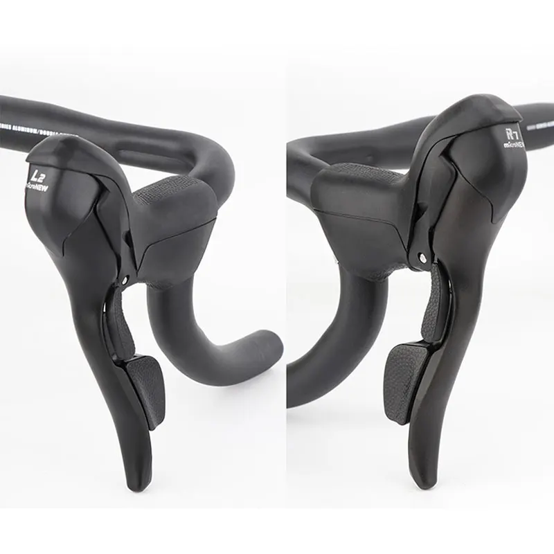 MicroNEW Road Bike Bicycle Shifter 2*10 Speed For 22.2-23.8mm Handlebar 7/8/9 Speed Dual Control Levers