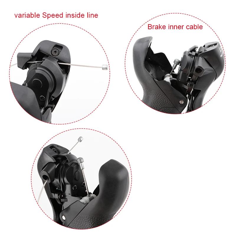 MicroNEW Road Bike Bicycle Shifter 2*10 Speed For 22.2-23.8mm Handlebar 7/8/9 Speed Dual Control Levers