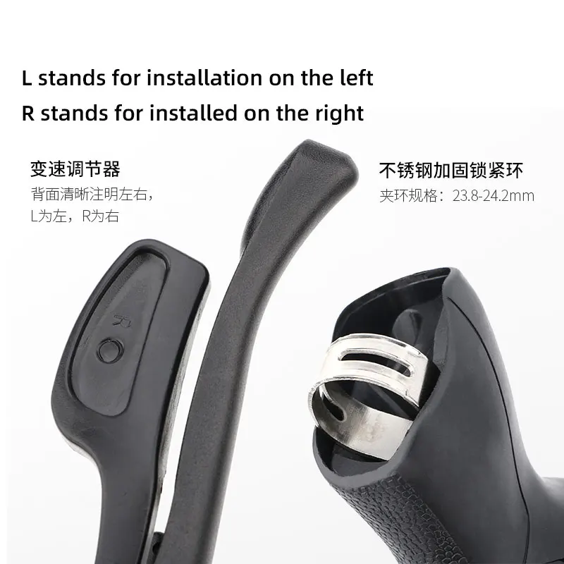 MicroNEW Road Bike Bicycle Shifter 2*10 Speed For 22.2-23.8mm Handlebar 7/8/9 Speed Dual Control Levers
