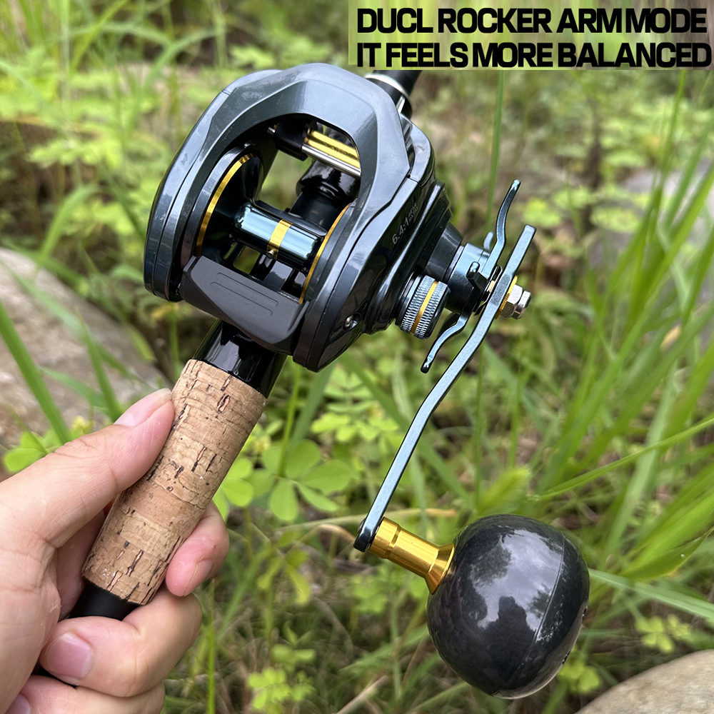 Large Capacity Baitcasting Reel 15KG Max Drag 8+1 Bearings Gear Ratios 6.4:1 Carbon Frame Freshwater Saltwater Fishing Reels
