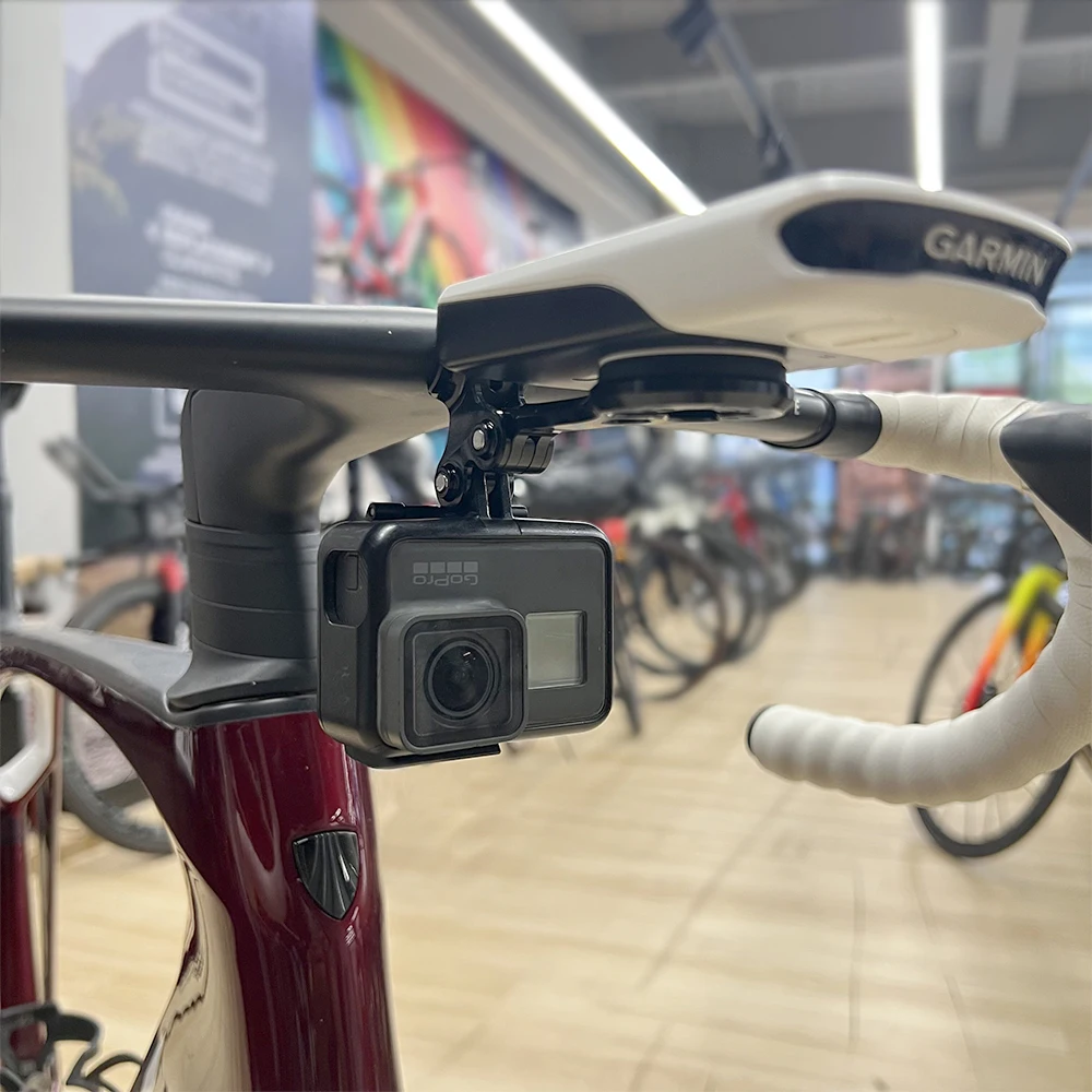 2023 Trek New Madone Integrated Handlebar Garmin Wahoo Bryton Stages Gopro Camera Headlight Combo Mount Holder Bracket Support