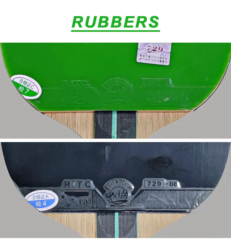 Genuine 729 Friendship KING 6 Star Brand New Table Tennis Racket Green Rubber Sticky Ping Pong Racket 5 Wood Offensive Paddle