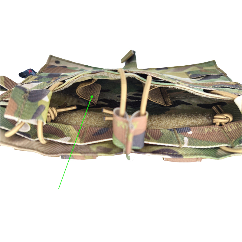 Tactical M4 MOLLE Panel TRI Pouch for AVS JPC2.0 Detachable Front Flap Triple Magazine Pouch Vest Front Panel MC