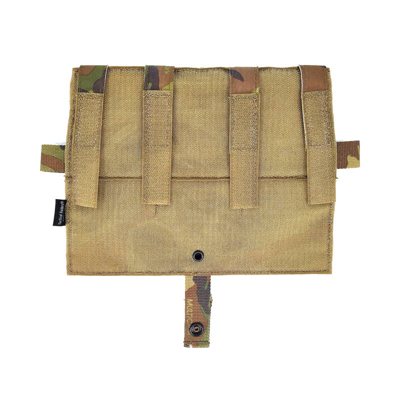 Tactical M4 MOLLE Panel TRI Pouch for AVS JPC2.0 Detachable Front Flap Triple Magazine Pouch Vest Front Panel MC
