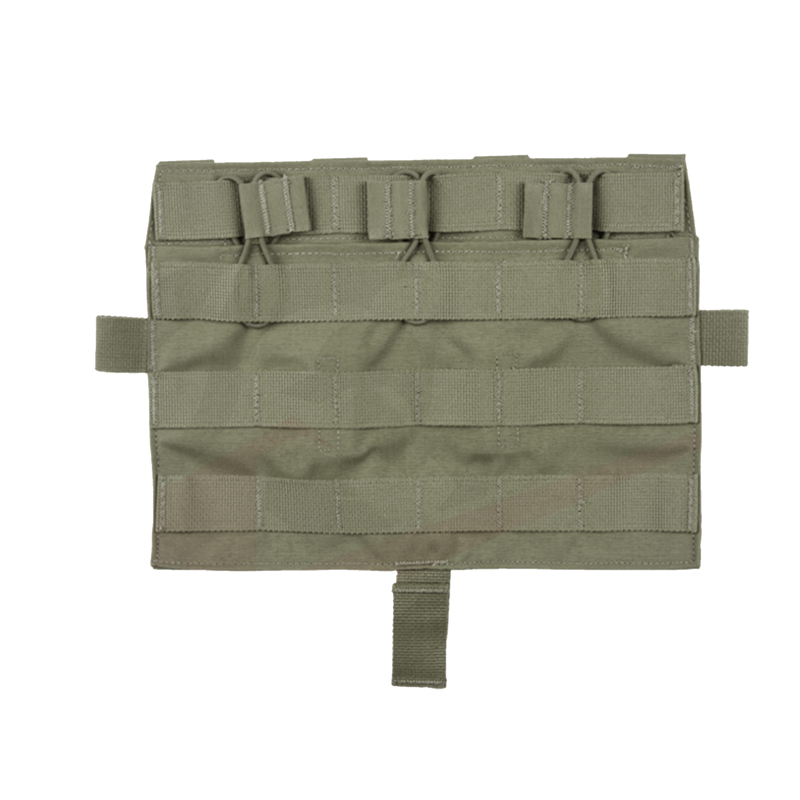 Tactical M4 MOLLE Panel TRI Pouch for AVS JPC2.0 Detachable Front Flap Triple Magazine Pouch Vest Front Panel MC