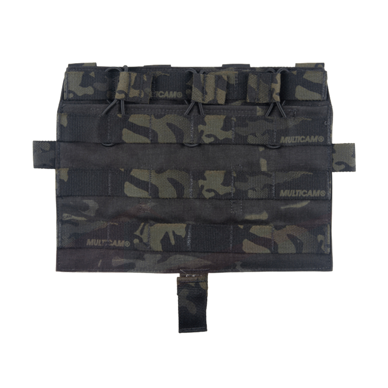 Tactical M4 MOLLE Panel TRI Pouch for AVS JPC2.0 Detachable Front Flap Triple Magazine Pouch Vest Front Panel MC