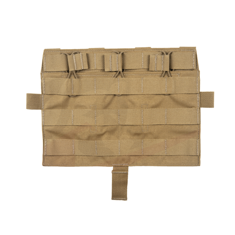 Tactical M4 MOLLE Panel TRI Pouch for AVS JPC2.0 Detachable Front Flap Triple Magazine Pouch Vest Front Panel MC