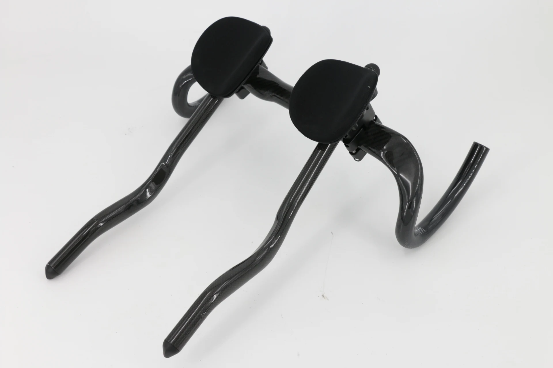 New Special-shaped Clamp Road Fixed Gear Bike Triathlon Time Trial 3K Full Carbon Bicycle Extended TT Rest Handlebar Carbon Bar