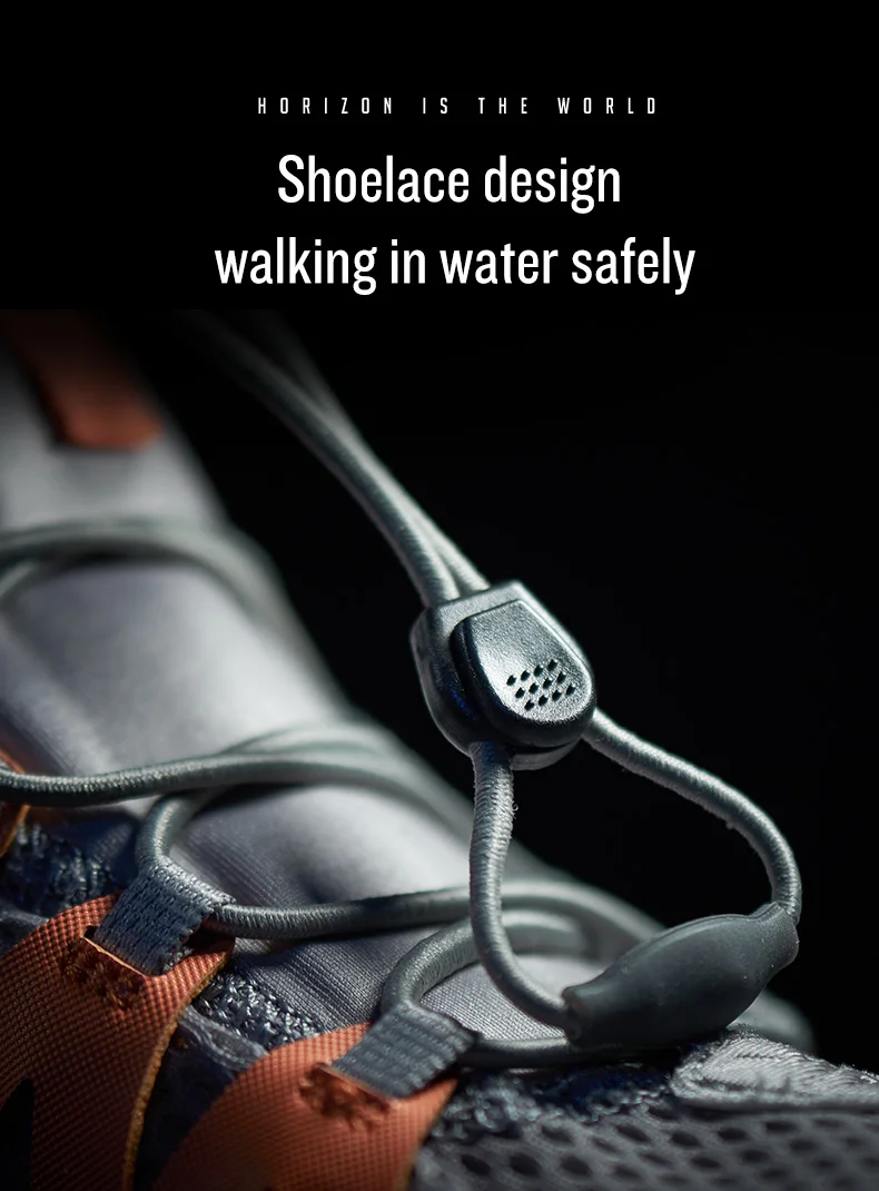 Rax Men's Aqua Upstreams Shoes Quick-drying Breathble Fishing Shoes Women Hole PU Insole Anti-slip Water Shoes