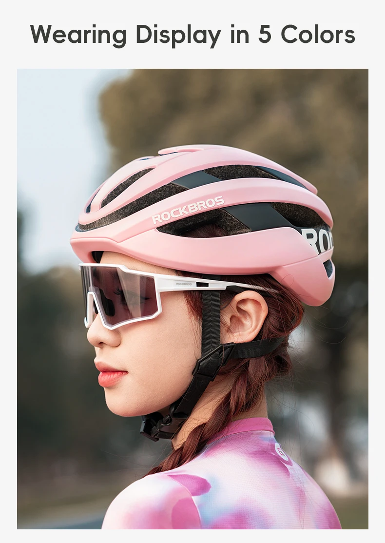 ROCKBROS Bicycle Helmet Men Women MTB Road Safety Integrally-molded Ultralight Helmet Breathable Ajustable Bike Cycling Helmet