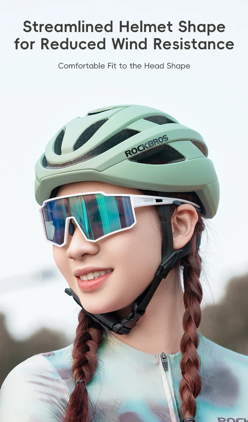 ROCKBROS Bicycle Helmet Men Women MTB Road Safety Integrally-molded Ultralight Helmet Breathable Ajustable Bike Cycling Helmet